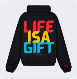 Life Is A Gift Hoodie (Black)